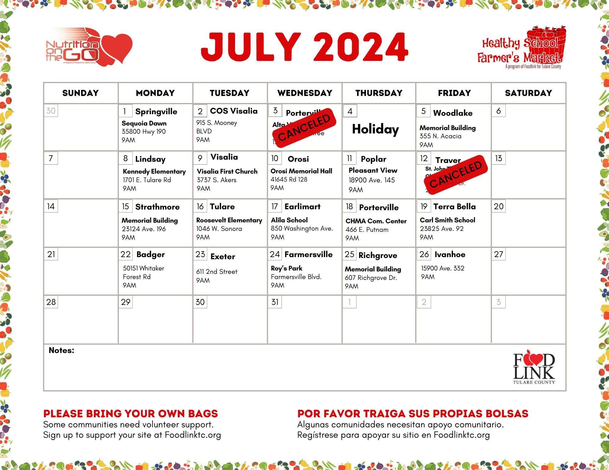 Foodlink Tulare County Calendar 2023 - hbr82op